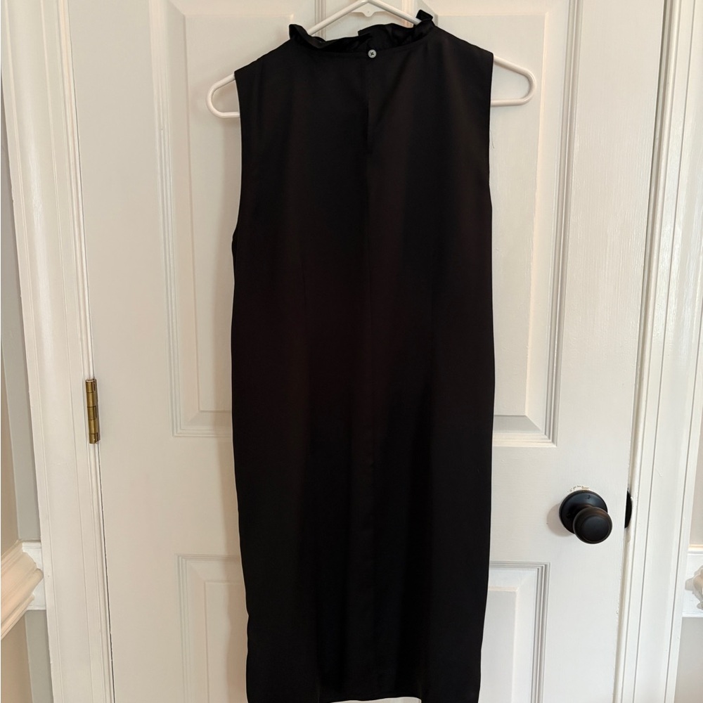 J Crew Black Sleeveless Dress With Bow - Picture 3 of 5